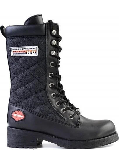 هارلي ديفيدسون Rose Black Leather Women's Boots