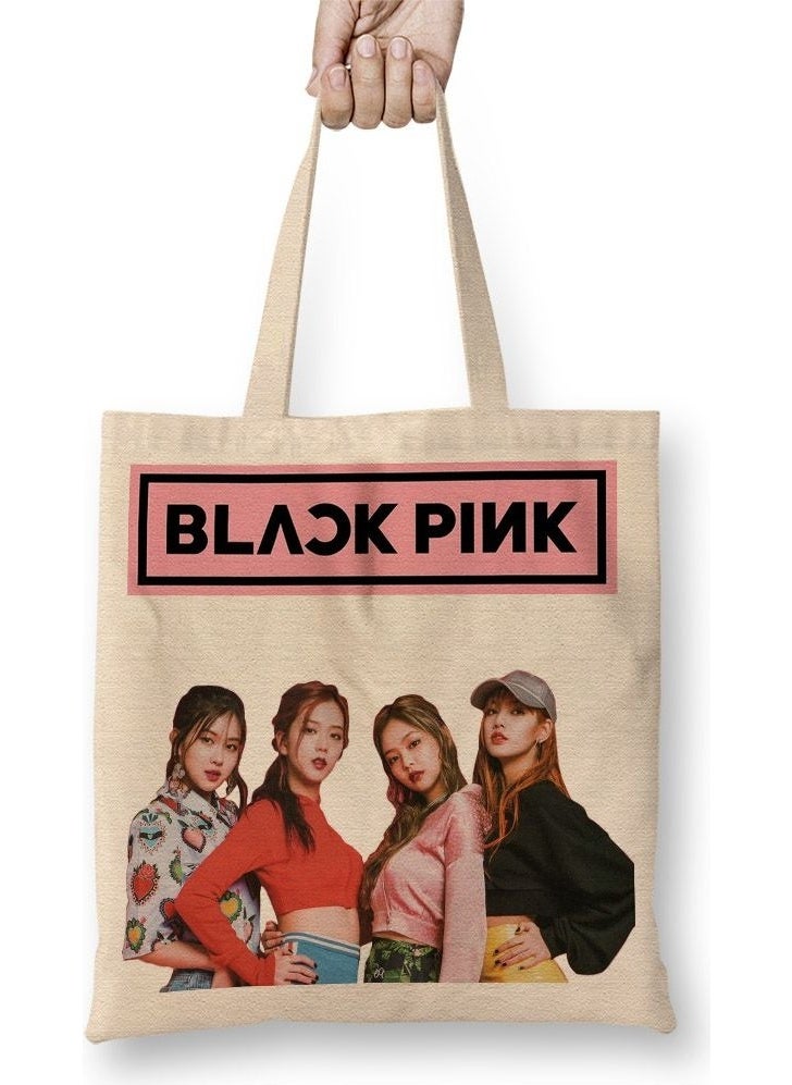 Baskı Dükkanı Print Shop Blackpink 010 Cloth Bag Long Handle 