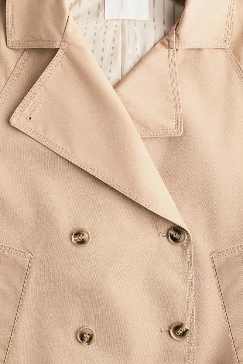 اتش اند ام معطف ترينش قصير