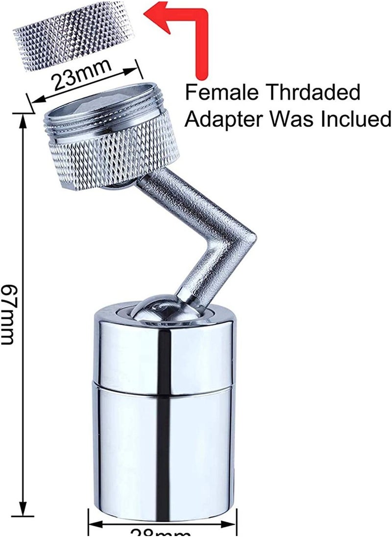Eworld - 2 Piece Universal Splash Filter Faucet 720 Degree Rotating Moveable Kitchen Tap - Image 1