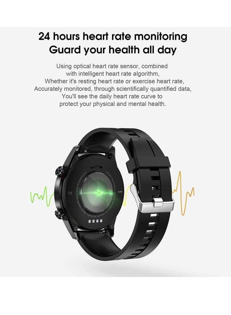 Zoom Plus Bluetooth Call Sports Fitness Tracker Heart Rate Monitor IP67 Waterproof Smartwatch For IOS Android Black - Image 3