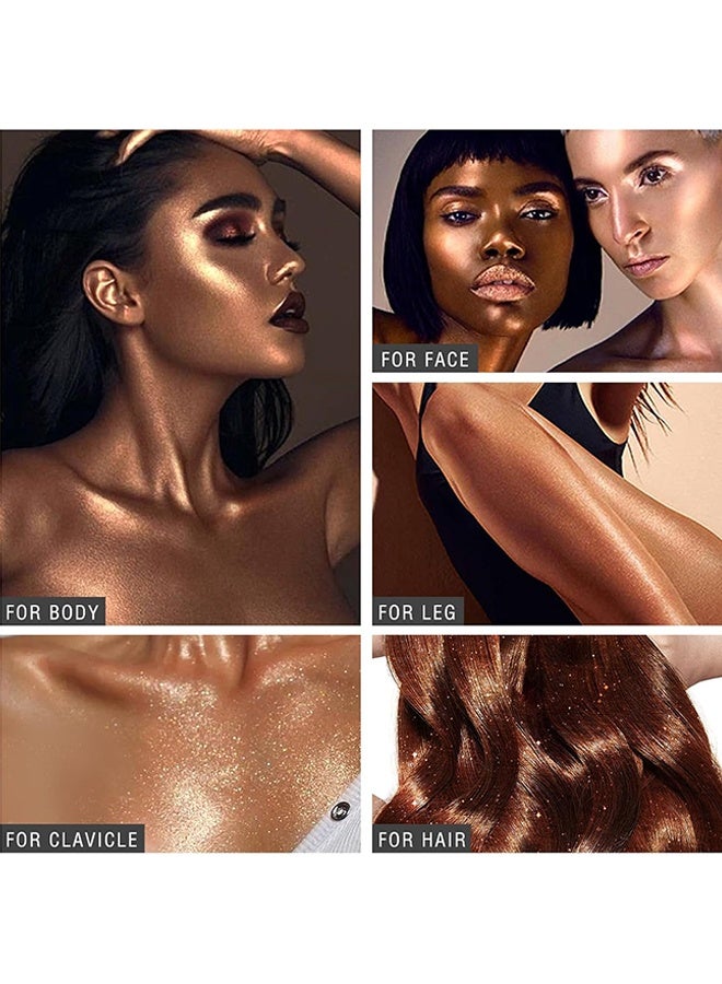 MOLIAN Fragrance Shimmer Spray,Body Glitter Spray - for Face, Hair & Body, Moisturizing Luminizer Glow Illuminator, Quick-Drying Sparkling Glitter Spray Liquid Highlighter Makeup (#03) - Image 5