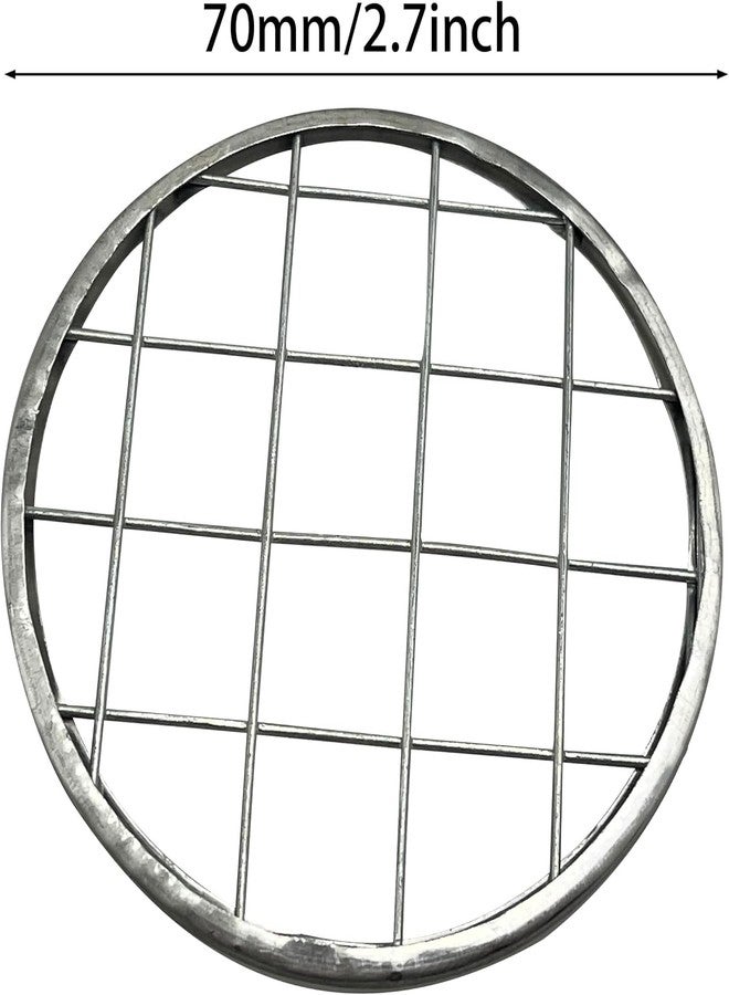CGECGE 8pcs Mason jar plant frog lid, Mason jar lid insert, silver square mesh metal top cover for wide mouth canned cans, decorative aquarium lid for air plants, succulents, and flowers - Image 2