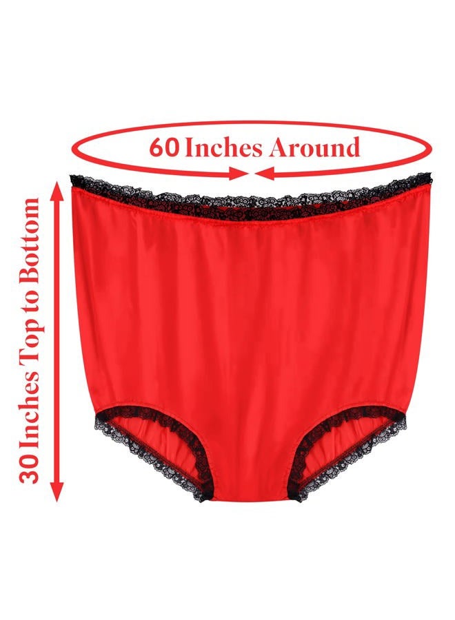 FreeNFond Granny Panties Funny Gag Gifts for Adult Women Men Wedding Party Bride Gala Game Big Mama Undies Prank Giant Mormon Underwear, Red, One size - Image 3