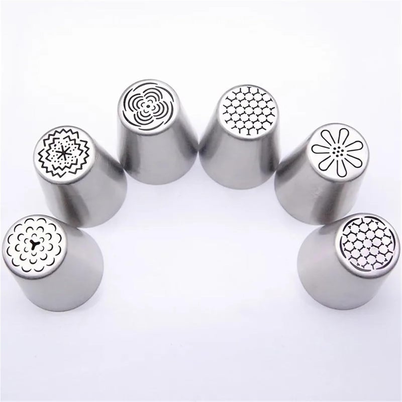 Small Piping Tips 24pcs Russian Tulip Flower Cake Icing Piping Nozzles Decorating Tips Baking Tools For Cake Cupcake Dessert Cookies Decorating - Image 5