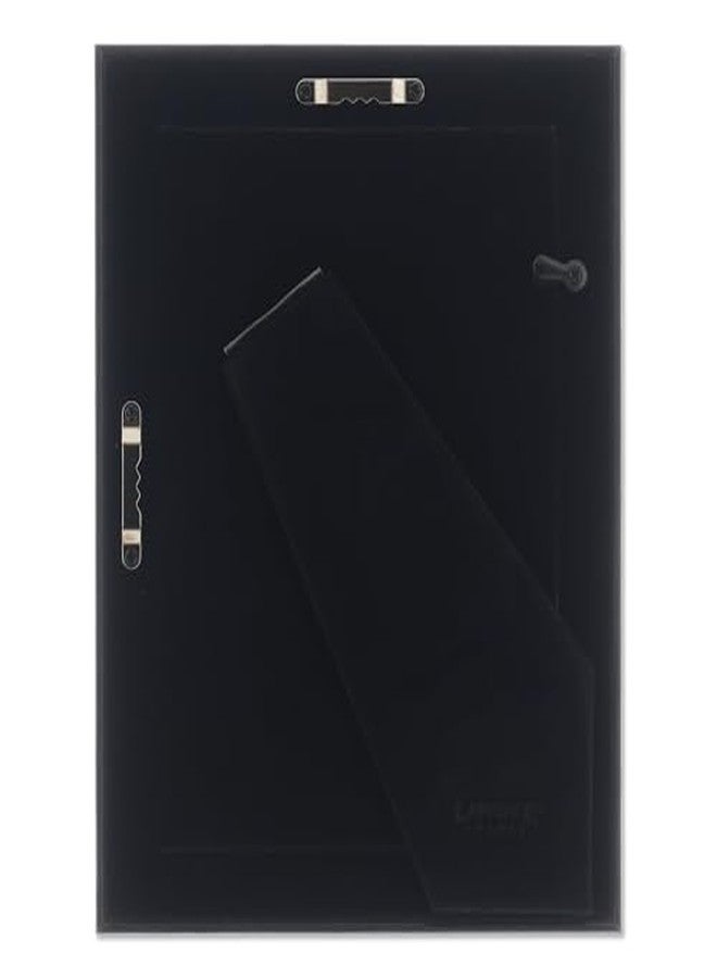 Lawrence Frames Black with Burnished Silver Composite Picture Frame, 5 by 7-Inch - Image 5