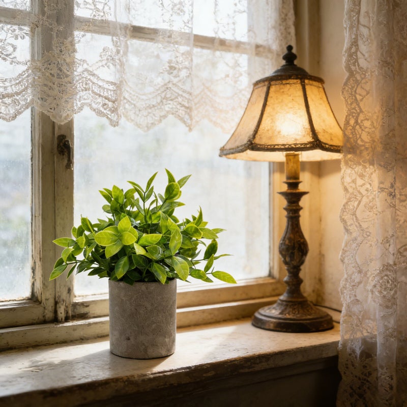 1pc Spring Summer Artificial Green Plant With Pulp Pot Living Room Office Study Tabletop Decor Simple Natural Style Fresh Home Touch - Image 4