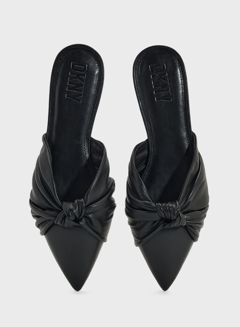 DKNY Monogram Detailed Mules