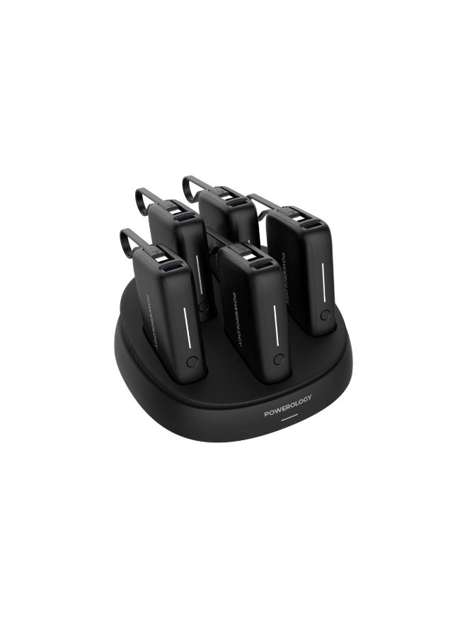 Powerology X5 10000mAh Power Bank Station with 5 Portable Banks, PD 20W Fast Charging - Image 1