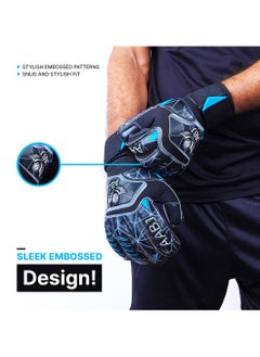 ABJ Soccer Goalkeeper Football Gloves Designed to Fit Both Sizes 8 to 9, Top Grip, Double Protection, Your Secret to Success in Training and Matches  - Image 5