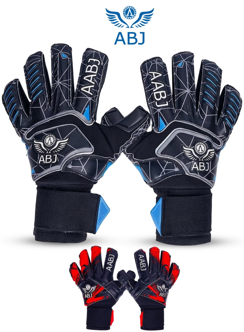 ABJ Soccer Goalkeeper Football Gloves – Sizes Available 4 to 9, Top Grip, Double Protection, Your Secret to Success in Training and Matches - Image 1