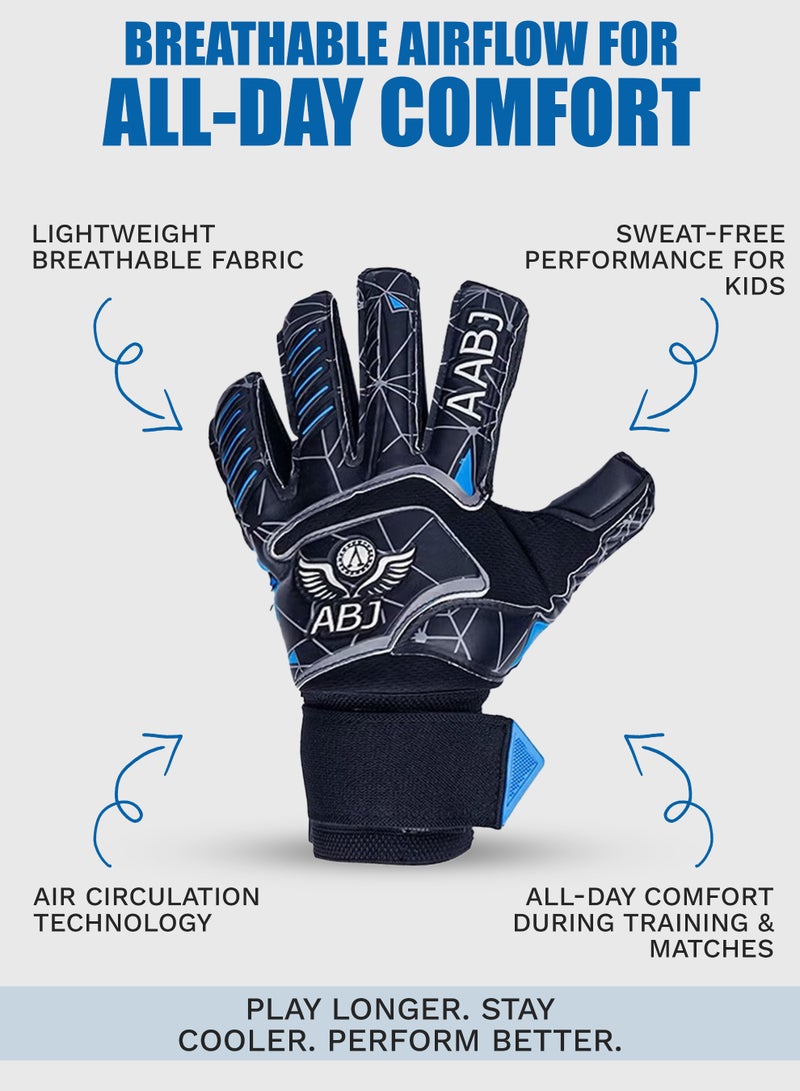 ABJ Soccer Goalkeeper Football Gloves – Sizes Available 4 to 9, Top Grip, Double Protection, Your Secret to Success in Training and Matches - Image 5