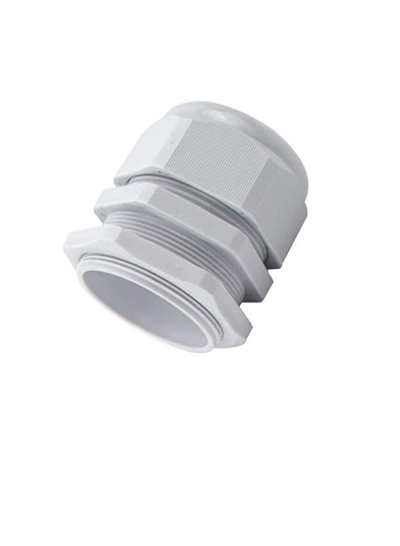 Armoured Cable Gland Kit for Outdoor Sockets and Junction Boxes & Industrial Use with Lock Nut PVC Shroud and Earth Tag (32L, BW) - Image 2