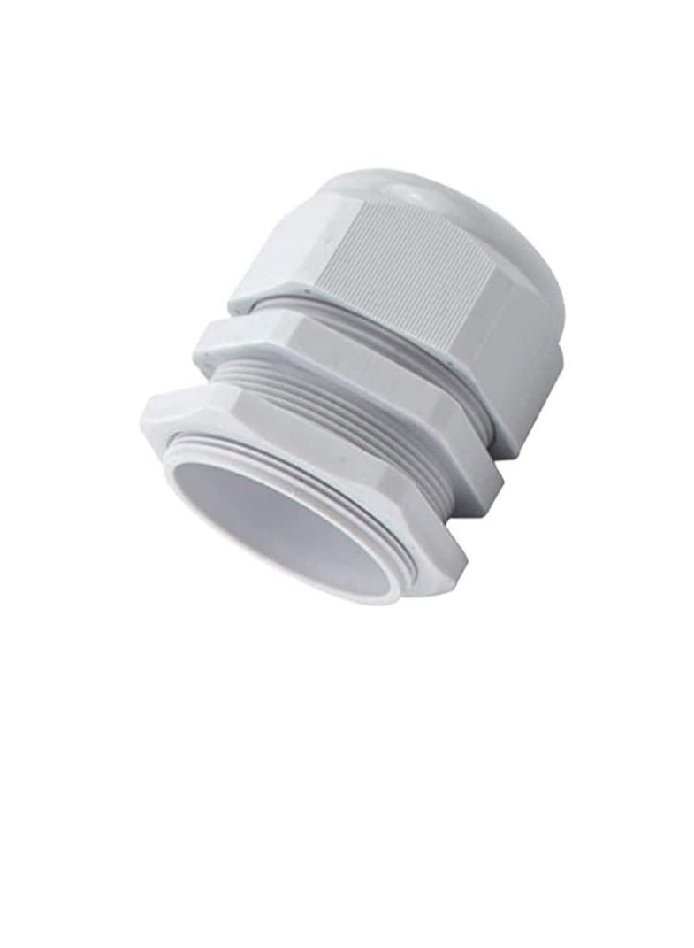 Armoured Cable Gland Kit for Outdoor Sockets and Junction Boxes & Industrial Use with Lock Nut PVC Shroud and Earth Tag (32L, BW) - Image 1