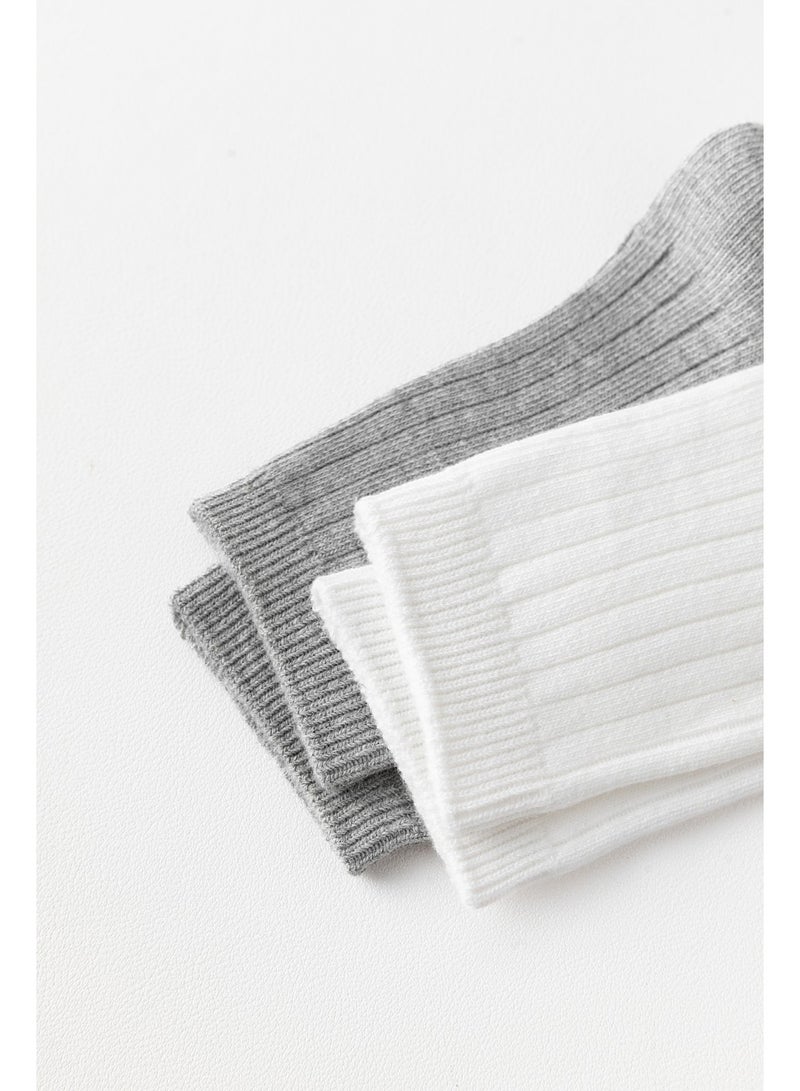 بيداني Essential White Cotton School Socks (5-Pack)Short - Image 2