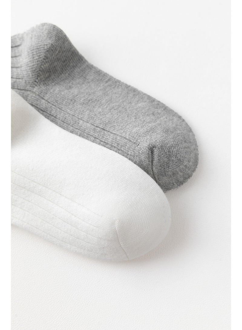 بيداني Essential White Cotton School Socks (5-Pack)Short - Image 4