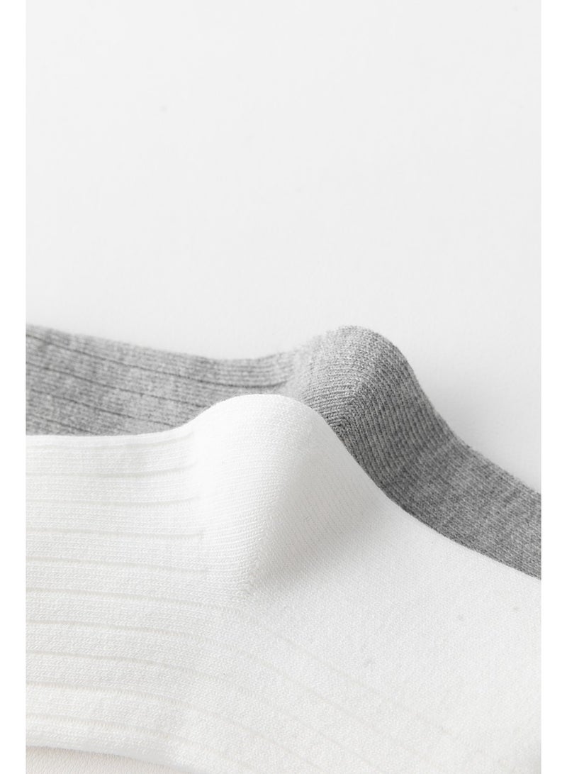 بيداني Essential White Cotton School Socks (5-Pack)Short - Image 3