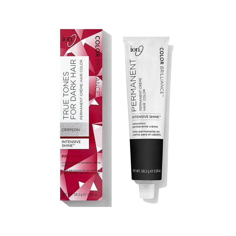 Ion True Tones for Dark Hair Permanent CrÃ¨me Hair Color Crimson Crimson - Image 1