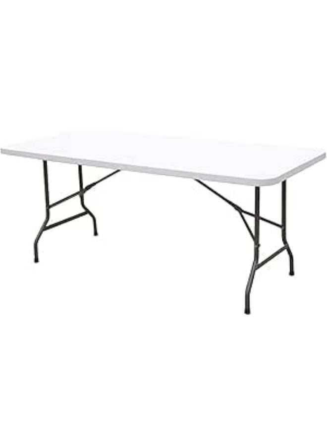 طاولة تخييم خارجية قابلة للطي – طاولة نزهة قوية مع يد حمل، 150×70×75 سم - Image 1