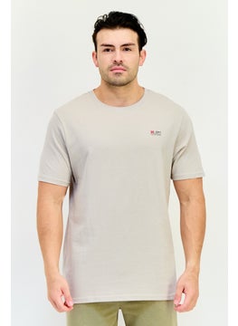 RBX Men Sportswear Fit Short Sleeve Outdoor T-Shirt, Beige  - Image 1