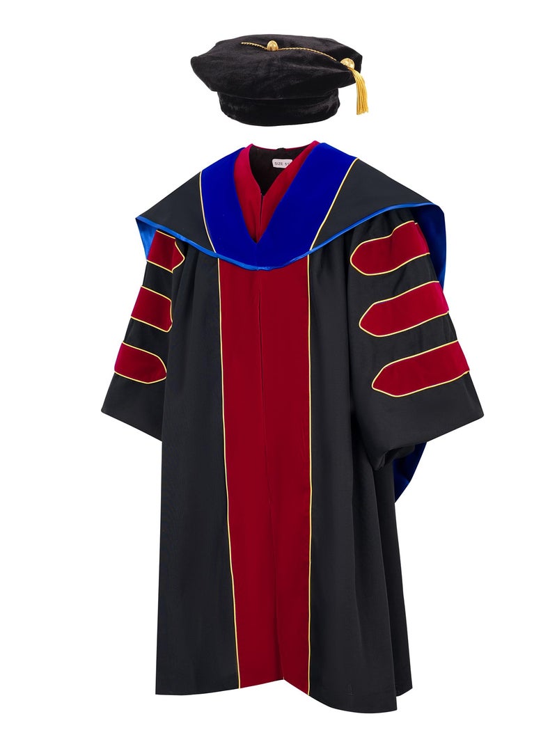 GRADFTY Doctoral Regalia by UniversityAcademic RegaliaPhD RegaliaDoctoral Graduation Gown