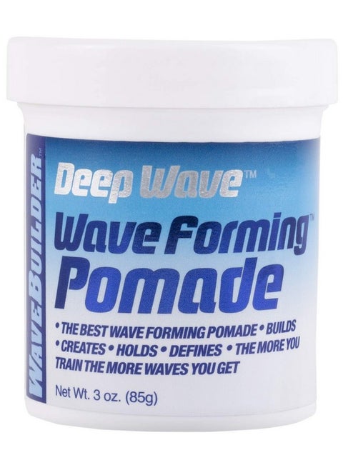 WaveBuilder Deep Wave Forming Pomade | Original Formula Builds, Creates, Holds, Defines Hair Waves, 3 Oz