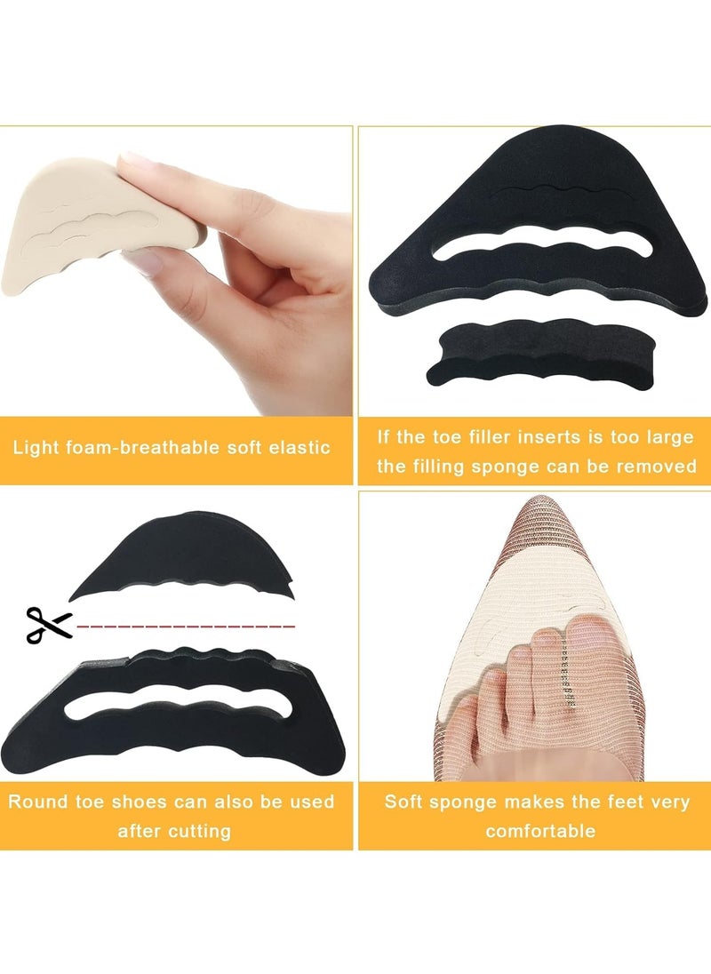 Generic - 10 Pairs Shoe Filler High Heel Cushion Pads Adjustable Toe Filler Inserts Front Insoles Heel Grips Liner Insert For Preventing Too Big Shoe From Heel Slipping Blisters Relieve Pain - Image 1
