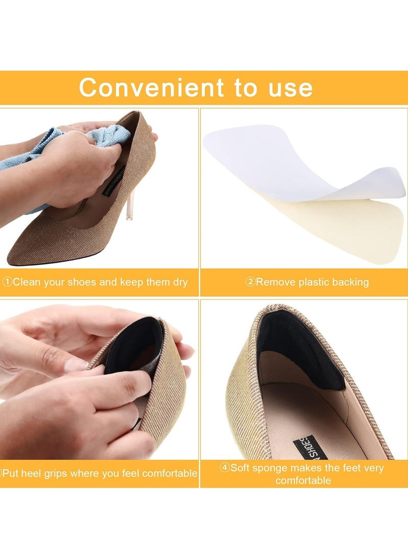Generic - 10 Pairs Shoe Filler High Heel Cushion Pads Adjustable Toe Filler Inserts Front Insoles Heel Grips Liner Insert For Preventing Too Big Shoe From Heel Slipping Blisters Relieve Pain - Image 1