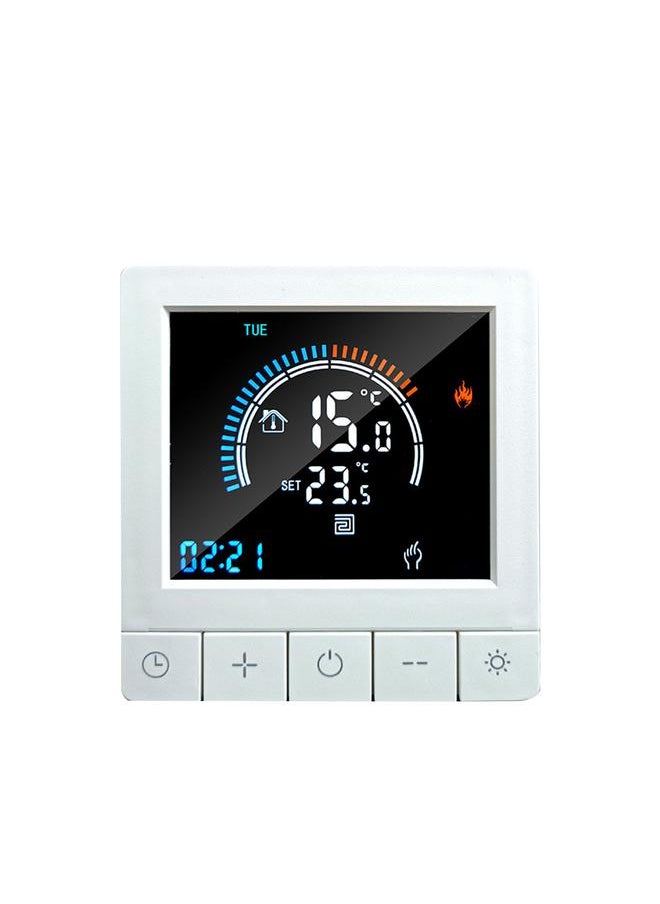 Thoraya Programmable Digital Thermostat with Child Lock LCD Display NTC Sensor Water Heating Warm Floor Underfloor Temperature Controller Intelligent Wall Thermostat for Home Office Hotel  - Image 1