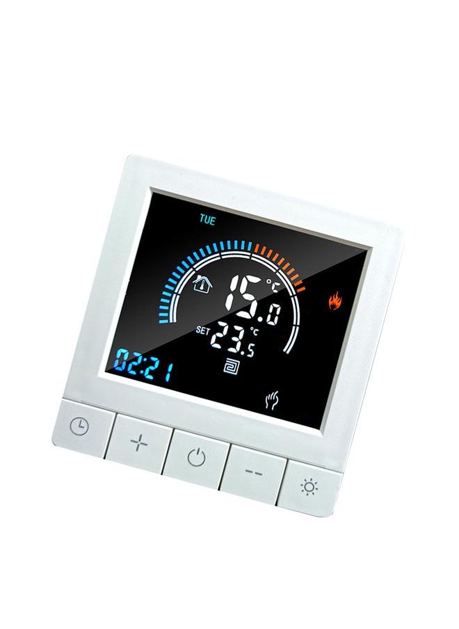 Thoraya Programmable Digital Thermostat with Child Lock LCD Display NTC Sensor Water Heating Warm Floor Underfloor Temperature Controller Intelligent Wall Thermostat for Home Office Hotel  - Image 2