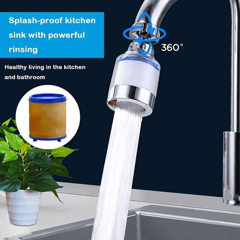 Easy Installation Water Filter for Faucets and Showers, Removes Chlorine, Salts and Bacteria, Keeps Children and Family Healthy (2 Pack) - Image 2
