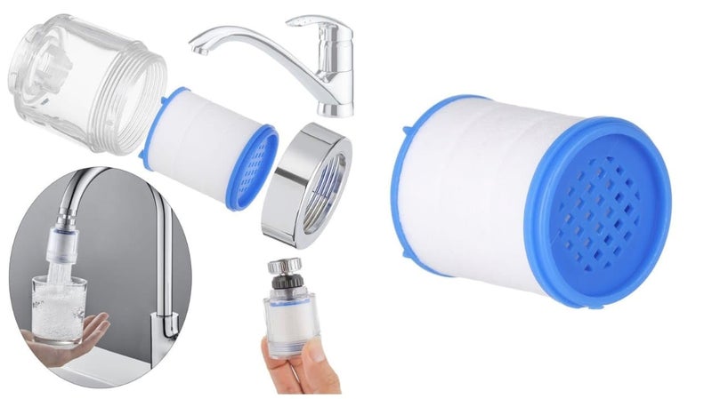 Easy Installation Water Filter for Faucets and Showers, Removes Chlorine, Salts and Bacteria, Keeps Children and Family Healthy (2 Pack) - Image 1