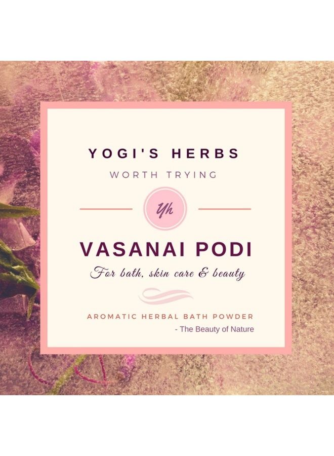 YOGIS HERBS بودرة الأعشاب يوجي فاسناي - مسحوق حمام عشبي بارد ومنعش - 200 جرام - Image 1