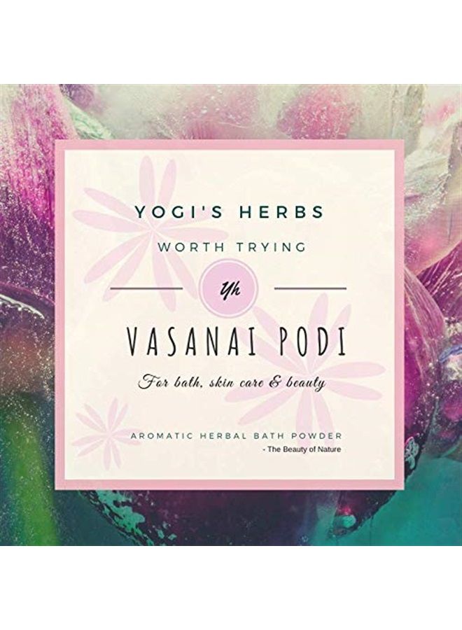 YOGIS HERBS بودرة الأعشاب يوجي فاسناي - مسحوق حمام عشبي بارد ومنعش - 200 جرام - Image 3