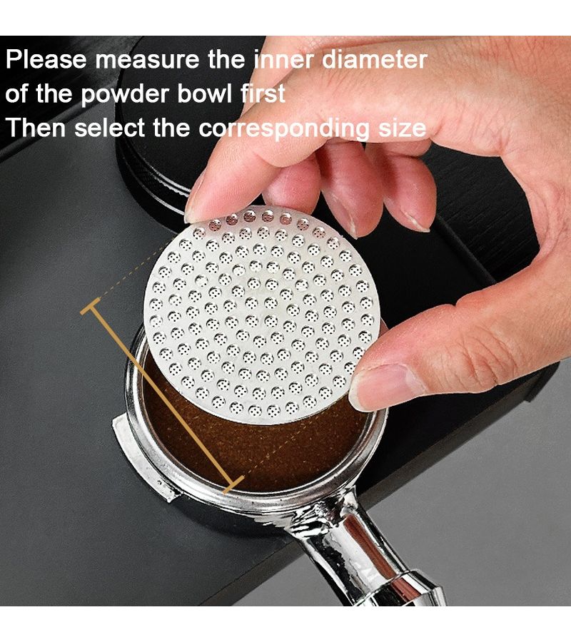 53mm Stainless Steel Double Layer Coffee Filter For Italian Mesh - Image 5