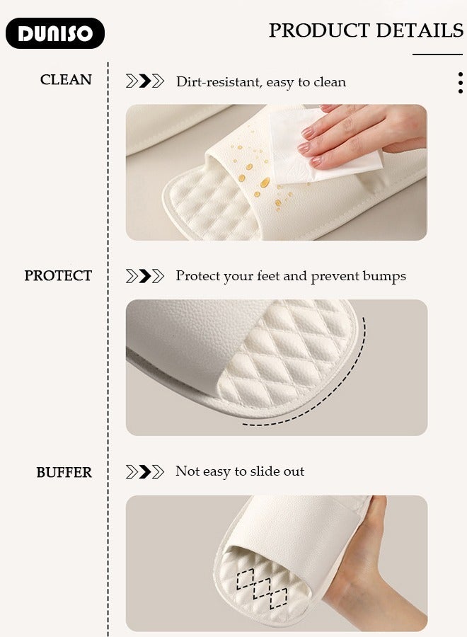 DUNISO Shower Shoes, Foldable Travel Slippers, Non Slip Shower Shoes, Soft Lightweight Hotel Slippers, Space Saving Business Trips Slippers for Bathroom, Hotel, Beach & Indoor - Image 5