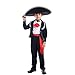 STIOEDYUAN Kids Mexican Costume Folklorico Cinco De Mayo Amigo Day Of The Dead Mariachi Halloween Cosplay Outfit Fiesta Black XLarge - Image 4
