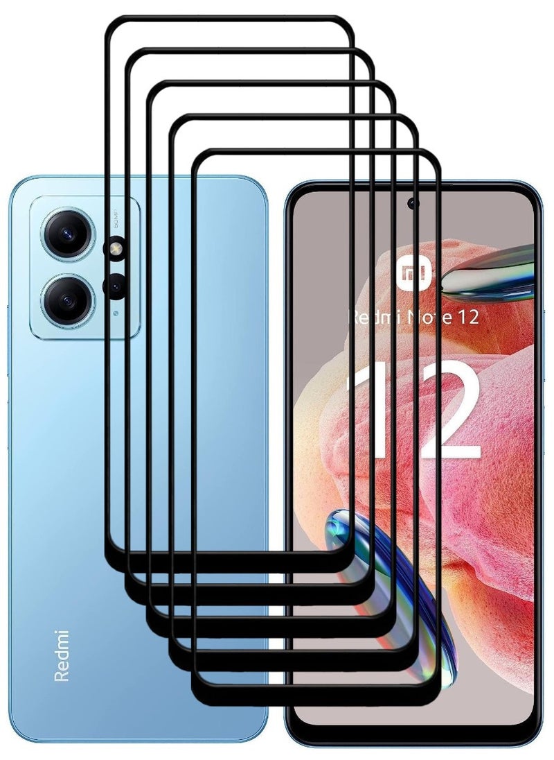 ACLIX 5 Pieces Antistatic ESD Dustproof Premium Quality High Definition Tempered Glass Screen Protector Designed For Xiaomi Redmi Note 12 4G - Image 1