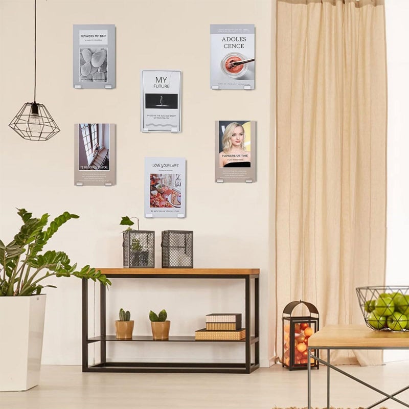 Clear Acrylic Wall Mount Record Shelf Display Holder 12pcs Set for Vinyl Storage - Image 4
