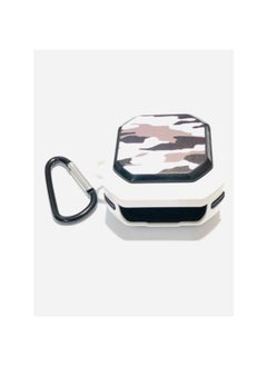 Generic Sleek Case Protective Cover Skin With Keychain For Samsung Galaxy Buds Pro - Army White  - Image 2