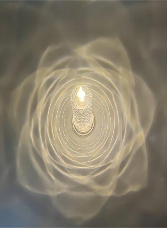 ميدي قطعتان من مصابيح الشموع LED عديمة اللهب بتصميم كريستالي، إضاءة محيطية آمنة تشبه الكريستال لتزيين المنزل وغرفة المعيشة وغرفة النوم، وإضاءة تخطيط مشاهد الحفلات وحفلات الزفاف والمهرجانات، شموع زينة تدوم طويلاً ببطارية قابلة للاستبدال، مصابيح آمنة عديمة اللهب لخلق جو رومانسي دافئ - Image 4