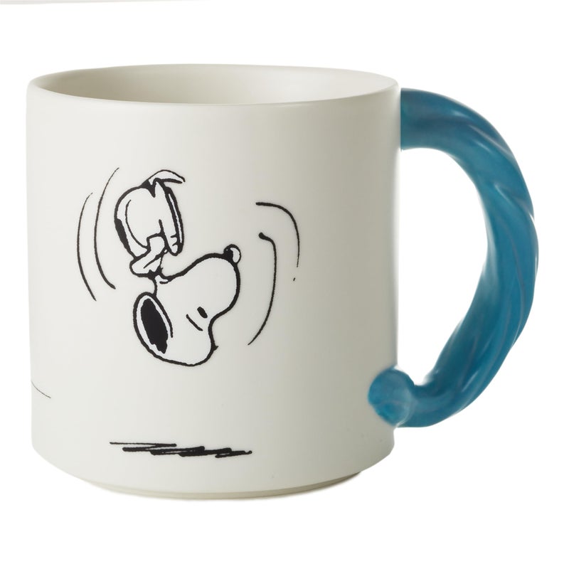 Hallmark Peanuts Linus and Snoopy Coffee Mug (Dimensional Blanket) 17 oz., Gifts for Moms, Dad, Teacher, Boss - Image 4