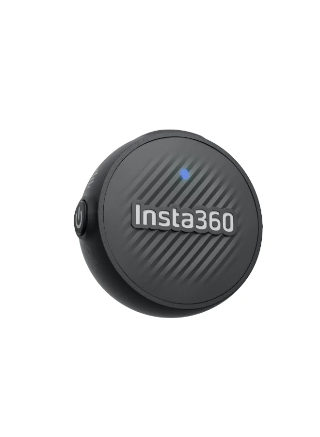 انستا 360 Mic Air | 7.9g Ultra Lightweight Compact Transmitter, 10 Hrs Battery Life, Omnidirectional, Crystal-Clear Audio, 300m Wireless Range, Magnetic Clip-On & Pendant, for X5 & Ace Pro 2 - Black