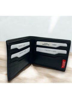 MARIO DRAFTS Mario Drafts Genunine Leather Bifold Wallet, Black  - Image 5