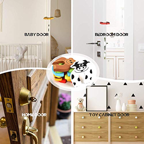 DHRUSIMI Finger Pinch Guard Protector for Baby,Cartoon Animal Door Stopper for Kids,Baby Finger Protector,and Protect Child or Pet from Getting Locked in Room (Random, Pack of 2) - Image 5
