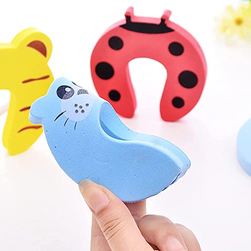 DHRUSIMI Finger Pinch Guard Protector for Baby,Cartoon Animal Door Stopper for Kids,Baby Finger Protector,and Protect Child or Pet from Getting Locked in Room (Random, Pack of 2) - Image 3