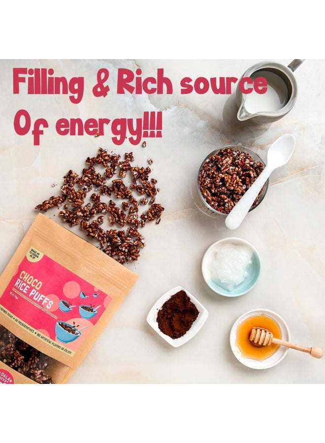 Koala Picks Choco Rice Puffs 150g – Free from Refined Sugar, Preservatives, and Artificial Flavors, Healthy Chocolate Snack for Kids & Adults, Crunchy & Delicious - Image 2