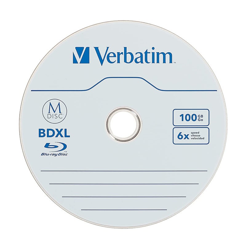 Verbatim M DISC BDXL 100GB 6X with Branded Surface Blank Blu-Ray Recordable Media – 1pk Jewel Case - Image 2