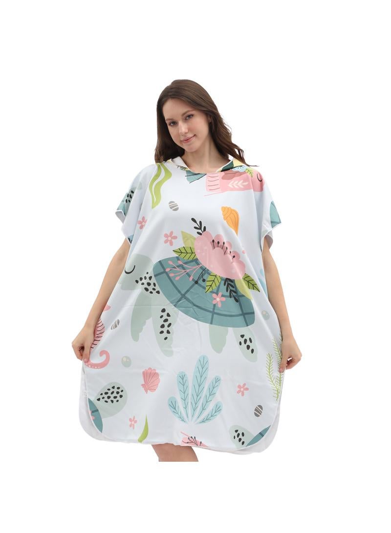 general 80*100*35cm Quick Dry Cape Cape Easy Change Bathrobe - Image 1