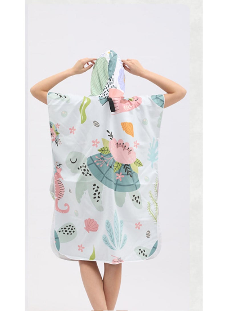 general 80*100*35cm Quick Dry Cape Cape Easy Change Bathrobe - Image 2